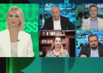 Debate të forta në A2 Business , fasha 800 kWh përplas ekspertin e PD me zv.ministrin