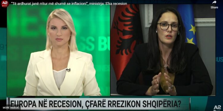 Ministrja e Financave, Ibrahimaj: Pritet ngadalësim i rritjes ekonomike, por jo recesion