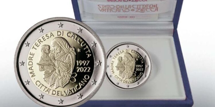 Vatikani nxjerr monedhën me figurën e Nënë Terezës
