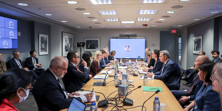 Guvernatori Sejko në mbledhjen vjetore të FMN: Problem inflacioni i lartë, rënia fillon më 2023