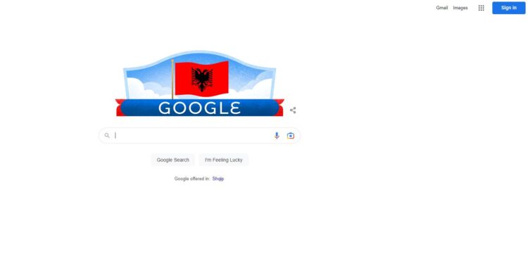 Google “vishet” me flamurin shqiptar