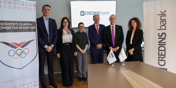 Credins Bank është zyrtarisht sponsor gjeneral i komitetit olimpik kombëtar shqiptar