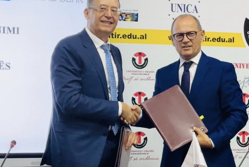 Marrëveshje bashkëpunimi mes Universitetit të Tiranës dhe Credins bank