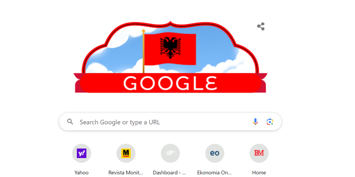 Google ndryshon imazh, “vishet” me Flamurin shqiptar