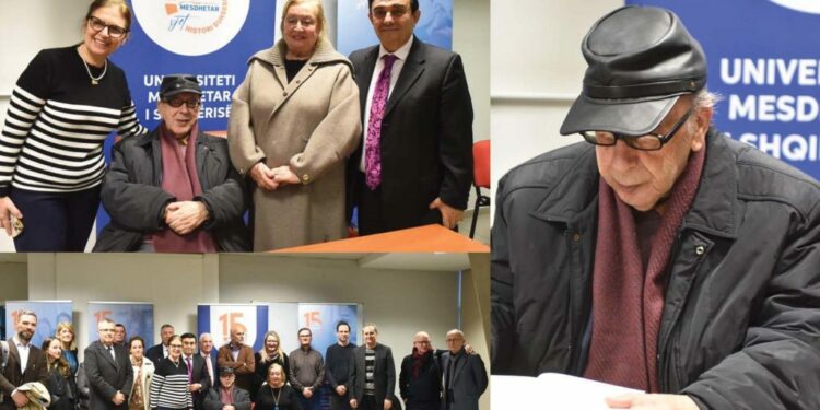Bashkëbisedim i shkrimtarit Ismail Kadare në Universitetin Mesdhetar të Shqipërisë. Në UMSH ka dritë, ka dashuri në sy