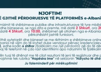 AKSHI: Do të ketë ndërprerje të punës së e-Albania, ja arsyeja