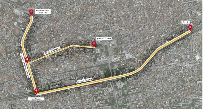 Bashkia e Tiranës, 1.2 milionë euro për korsi të dedikuara për autobusë dhe rehabilitimin e stacioneve. Ja rrugët ku do të ndërhyhet