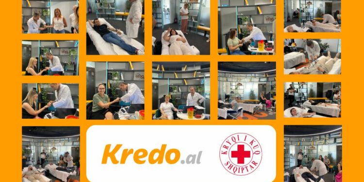 Stafi i Kredo.al dhuron gjak në ndihmë të pacientëve dhe fëmijëve talasemikë në këto ditë të nxehta vere