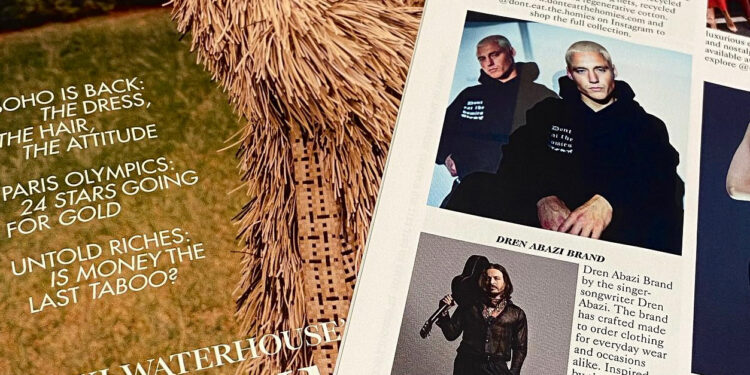 Dren Abazi Brand, marka europiane e veshjeve shfaqet në Vogue