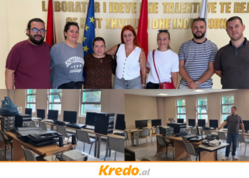Kredo.al ndihmon zhvillimin e arsimit profesional: dhuron pajisje kompjuterike për shkollën “Gjergj Canco”!