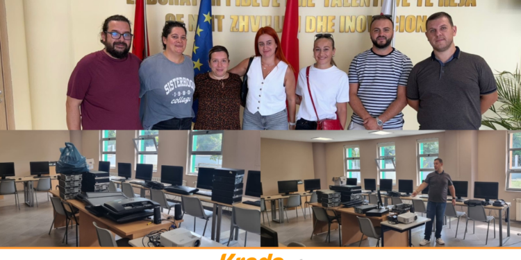 Kredo.al ndihmon zhvillimin e arsimit profesional: dhuron pajisje kompjuterike për shkollën “Gjergj Canco”!