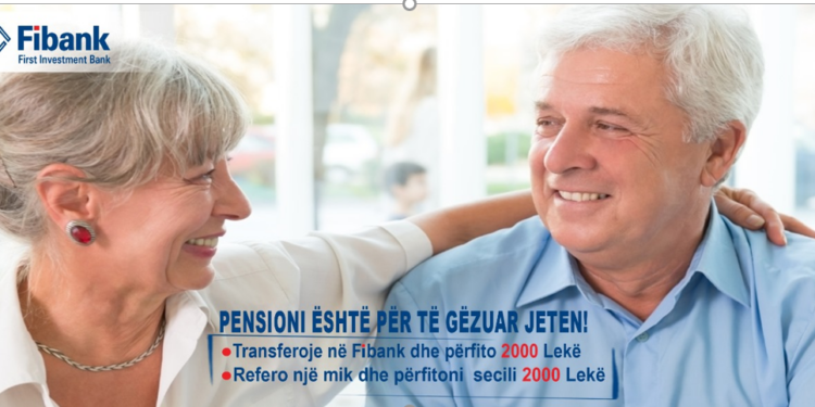 Fibank mirëpret klientët pensionistë me Bonuse në llogari dhe depozita