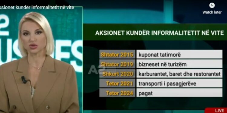 Aksionet kundër informalitetit ndër vite, si dëshoi qeveria me ekonominë gri dhe të zezë