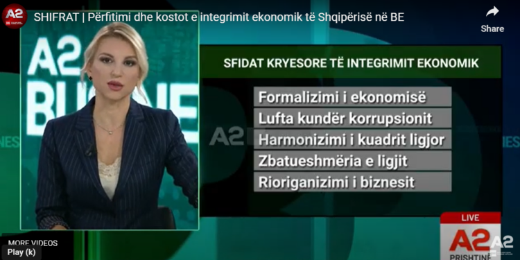 SHIFRAT | Përfitimi dhe kostot e integrimit ekonomik të Shqipërisë në BE