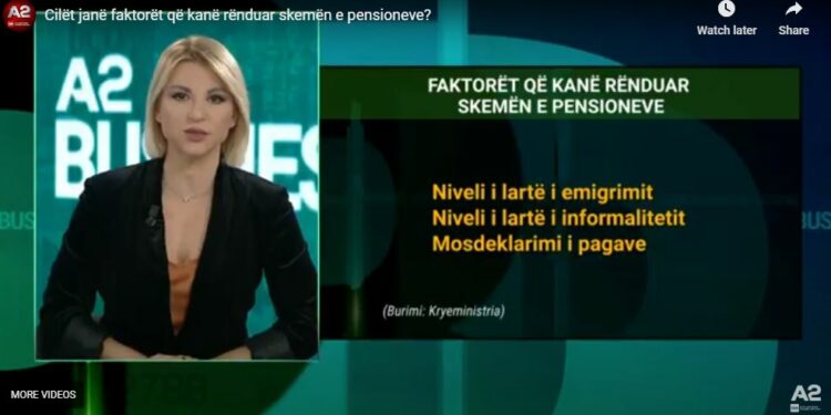 Cilët janë faktorët që kanë rënduar skemën e pensioneve?