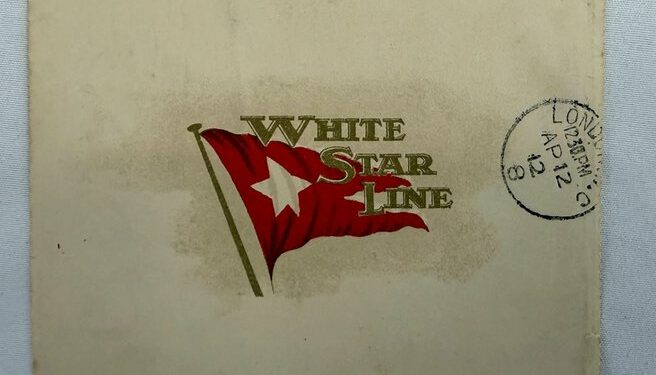 Letra e shkruar në bordin e Titanikut para se të fundosej shitet për rreth 400,000 dollarë