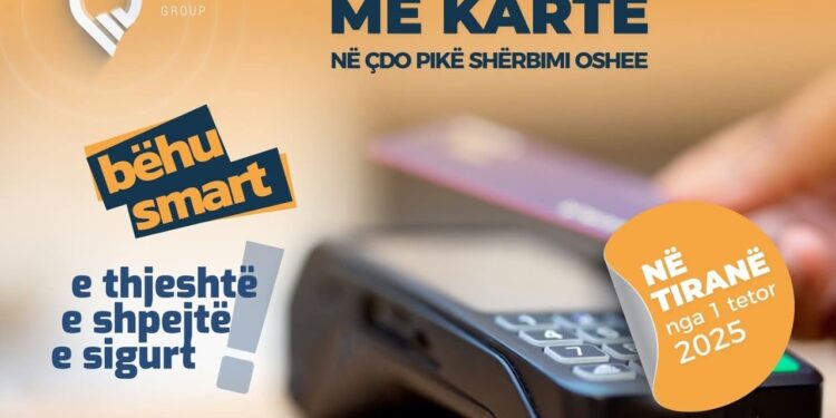 Shërbimi i ri i OSHEE: Pagesë me kartë bankare, pa kosto shtesë