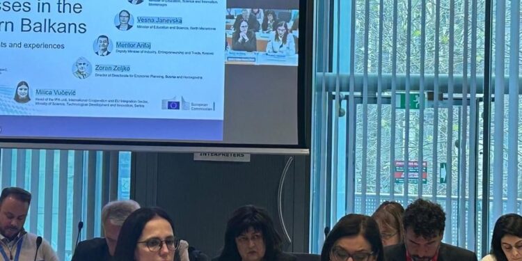 Ibrahimaj prezanton progresin Shqipërisë në Bruksel për “Smart Specialisation processes”