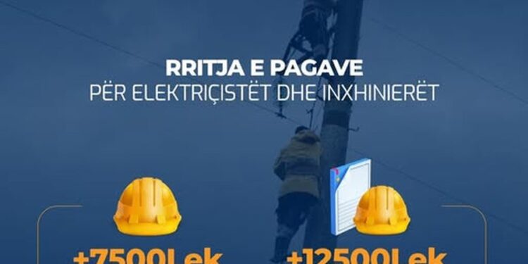OSHEE rrit pagat për punonjësit e terrenit dhe inxhinierët elektrikë