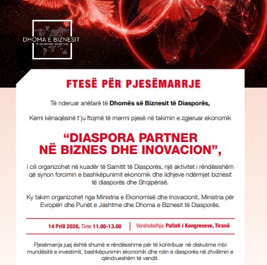 Samiti i Diasporës/ Dhoma e Biznesit të Diasporës sjell Europën në Forumin Ekonomik të 14 prillit