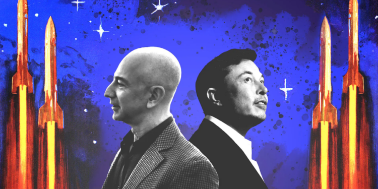 Elon Musk dhe Jeff Bezos, kokë më kokë në garën për hapësirën