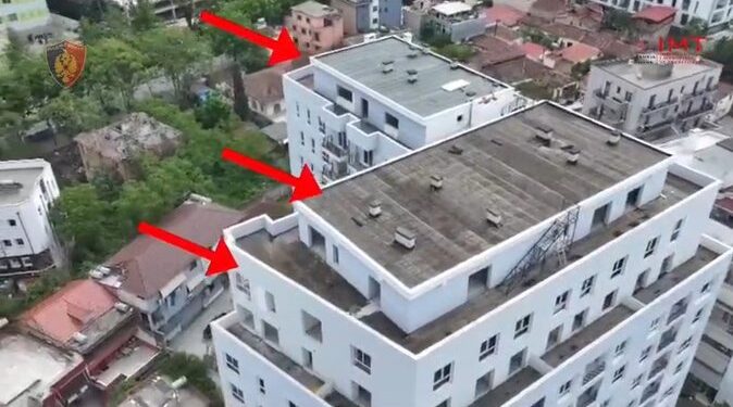 Konfiskohen 3 kate pa leje në një pallat në Tiranë