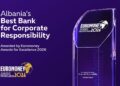 Euromoney kurorëzon Credins bank si “Banka më e Mirë për Përgjegjësinë Korporative 2026”