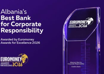 Euromoney kurorëzon Credins bank si “Banka më e Mirë për Përgjegjësinë Korporative 2026”