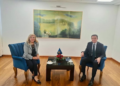 Përfaqësuesja nga Kanadaja në Dhomën e Biznesit të Diasporës, Viola Kaloutsi takon kryeministrin Albin Kurti: Diaspora shqiptare, urë e fortë lidhëse me atdheun